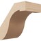 Ekena Millwork 5-inch W x 8-inch D x 8-inch H Del Monte Rough Cedar Woodgrain TimberThane Knee Brace, Primed BRCUR05X08X08DELRCPR - alternate 1